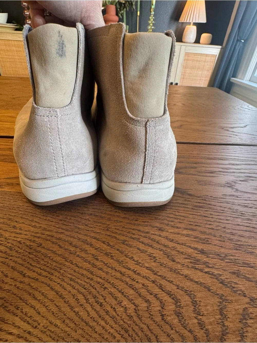 Cole Haan LenarGrand Suede Chukka Boots - Light Taupe Nike Soles Men’s Size 12